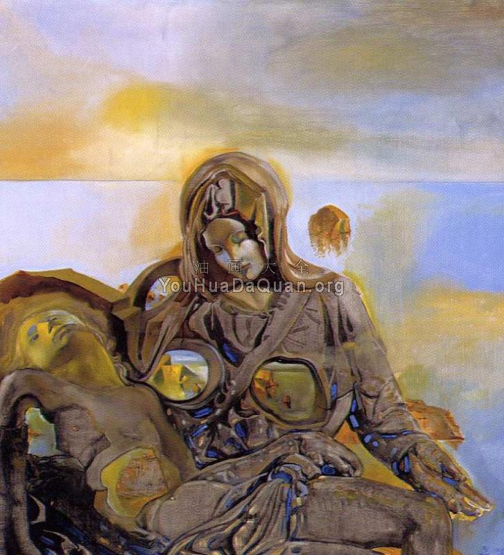 圣母怜子(圣母玛利亚膝上抱着基督尸体) - 萨尔瓦多·达利